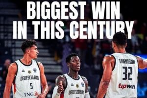 德国男篮狂胜英国63分 创欧锦赛本世纪最大单场比赛分差！